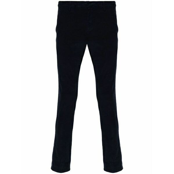 ドンダップ メンズ 心地よいズボン下 ボトムス Slim-cut trousers Black