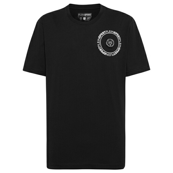 飾り気の無い運動競技 メンズ プルオーバー トップス Carbon tiger print t-shirt Black