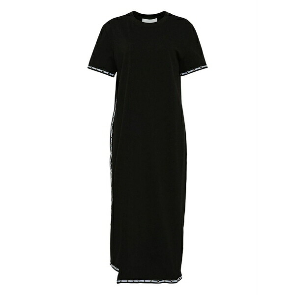 スリーワンフィリップリム レディース ワンピース トップス Eyelet-trimmed short-sleeved midi dress Black｜asty