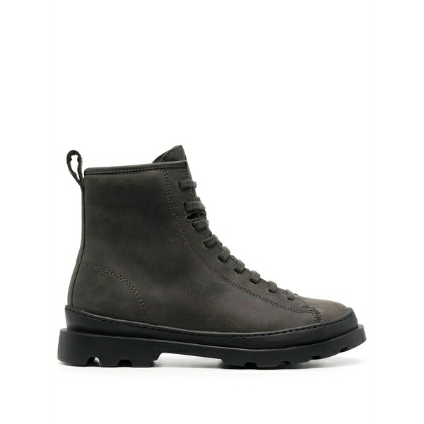 カンペール レディース ブーツ シューズ Lace-up leather boots Grey｜asty