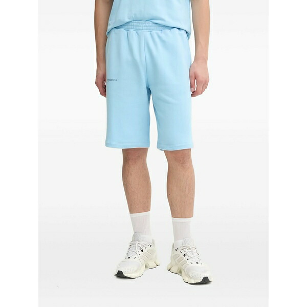食麺麭ガイア メンズ 心地好いズボン下 ボトムス Organic-cotton shorts Blue