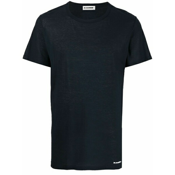 ジル・サンダー メンズ プルオーバー トップス Crew-neck fitted t-shirt Blue