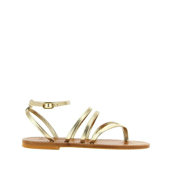 カー・ジャック レディース サンダル シューズ Hemeree laminated leather thong sandals Gold｜asty