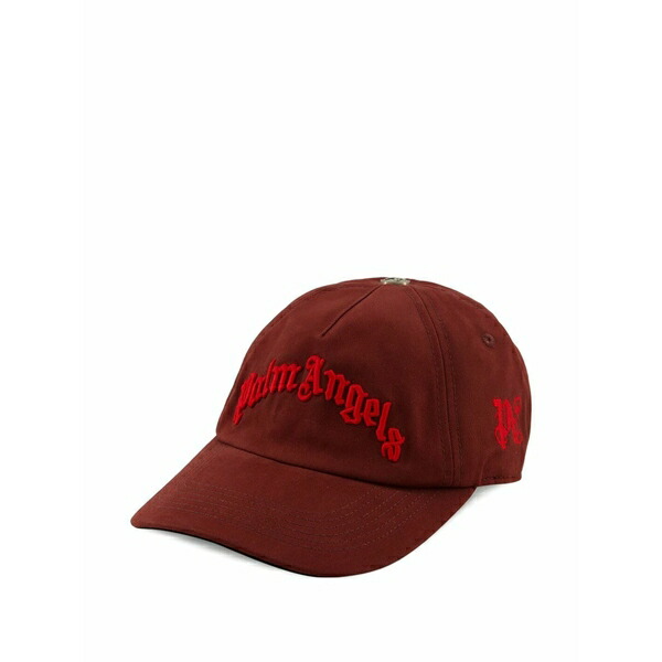 パーム・エンジェルス メンズ 帽子 アクセサリー Curved-peak embroidery baseball cap Brown|asty
