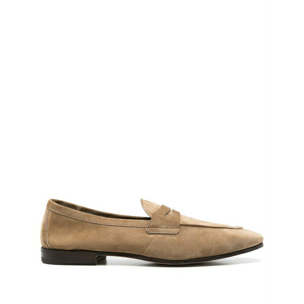 ヘンダーソン・ブラッコ メンズ スリッポン・ローファー シューズ Suede loafers Brown|asty