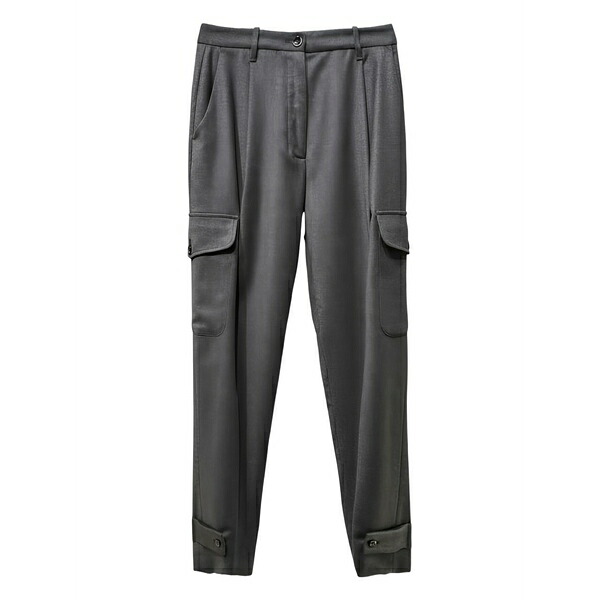 ナイン イン ザ モーニング レディース カジュアルパンツ ボトムス Wool cargo trousers Grey|asty
