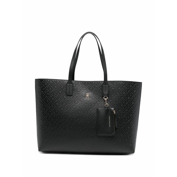 トミー ヒルフィガー レディース トートバッグ バッグ Th icon embossed tote bag Black|asty