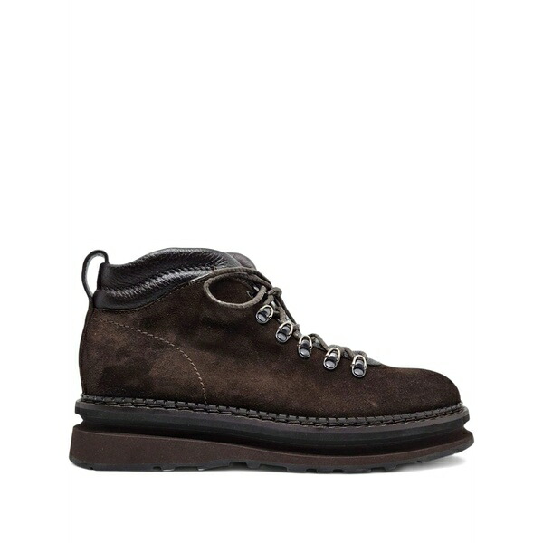 バレット メンズ ブーツ シューズ Lace-up suede boots Brown