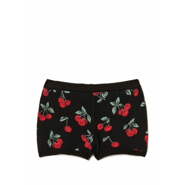 ツインセット レディース カジュアルパンツ ボトムス Cherry-pattern shorts Black|asty
