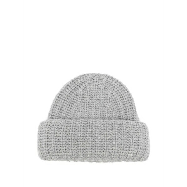 リサ・ヤン レディース 帽子 アクセサリー Ribbed beanie Grey｜asty