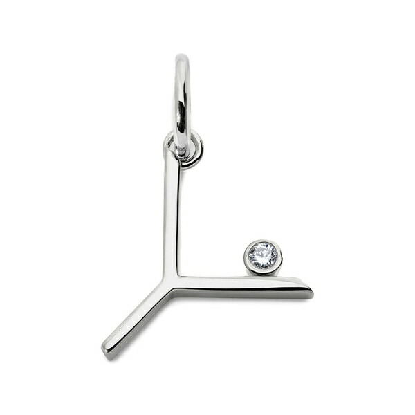 モニカヴィナダー レディース ネックレス・チョーカー・ペンダントトップ アクセサリー Diamond initial pendant Silver｜asty