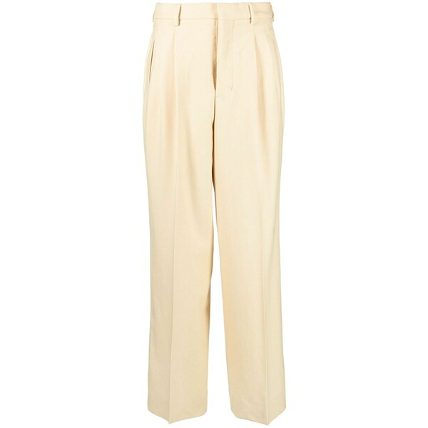 アミ レディース カジュアルパンツ ボトムス Wide-leg tailored trousers Neutrals|asty