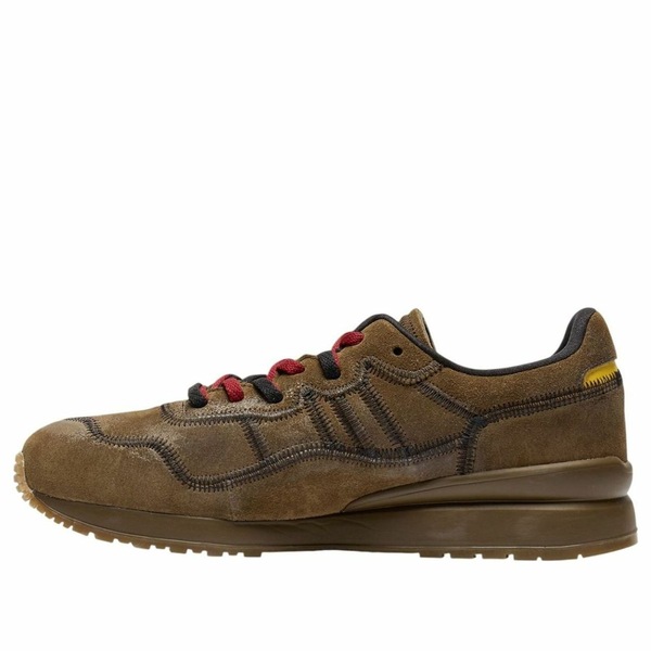 Onitsuka Tiger オニツカタイガー メンズ スニーカー  【Onitsuka Tiger Tiger Ally Stitch \u0027Brown Storm Vibrant Yellow\u0027 1183C447-201】  大いさ US_M_4 スニーカー-靴