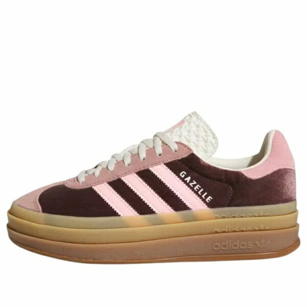 adidas アディダス レディース スニーカー  【(WMNS) adidas Gazelle Bold hadow Brown Glow Pink JQ5143】  サイズ US_8.5(25.5cm)