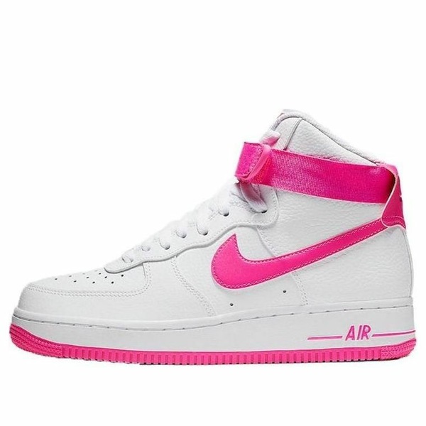 Nike ナイキ レディース スニーカー 【(WMNS) Nike Air Force 1 High 'White Fuchsia' 334031-110】 サイズ US_9(26.0cm)|asty