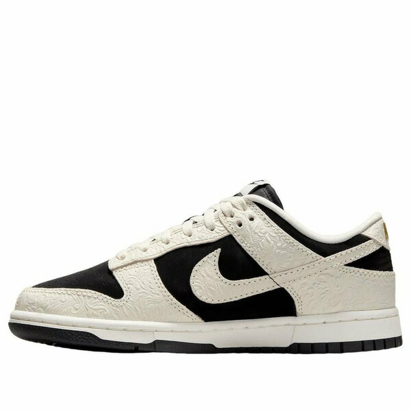 Nike ナイキ レディース スニーカー  【(WMNS) Nike Dunk Low \u0027Embossed Baroque Black Sail\u0027 IF3944-001】  大いさ US_8.5(25.5珊) 靴-レディース靴