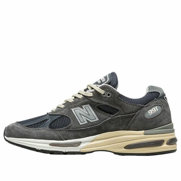 New Balance ニュー平衡にする メンズ スニーカー  【New Balance 991 v2 Made インチ UK \u0027Grey Navy\u0027 U991GG2】  大きさ US_M_4