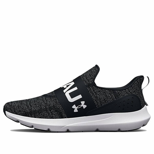 Under Armour アンダーアーマー メンズ スニーカー  【Under Armour Surge 3 Slip \u0027Black White\u0027 3026506-001】  大きさ US_12(30.0糎)