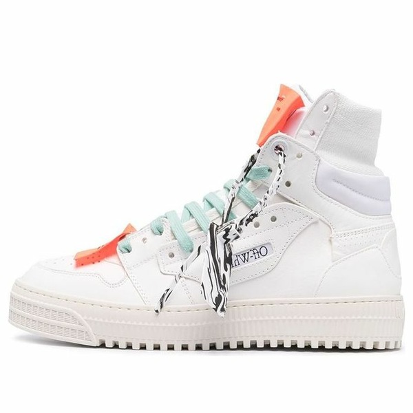 Off-White 象牙色 メンズ スニーカー  【Off-White Off-Court High \u0027White Violet\u0027 OMIA065R21LEA0020135】  大きさ US_8(26.0糎)