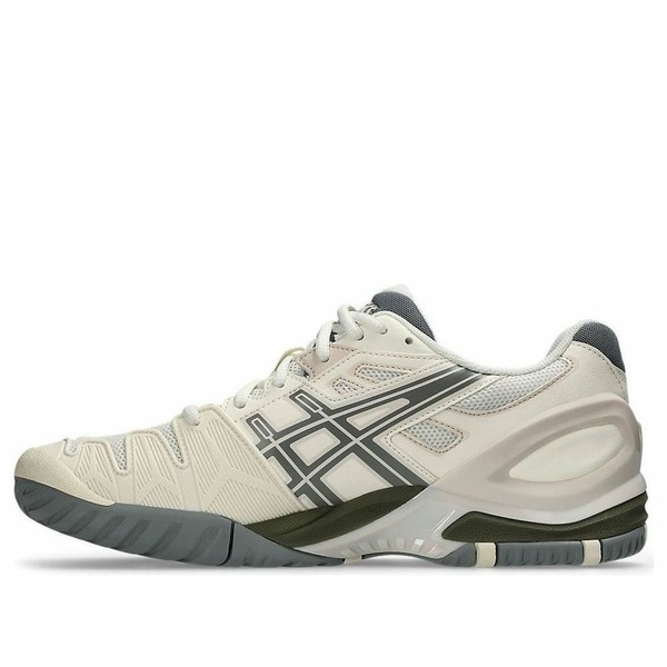 ASICS アシックス メンズ スニーカー  【ASICS Gel-Resolution 5 \u0027Cream Clay Grey\u0027 1203A901-100】  大きさ US_M_13