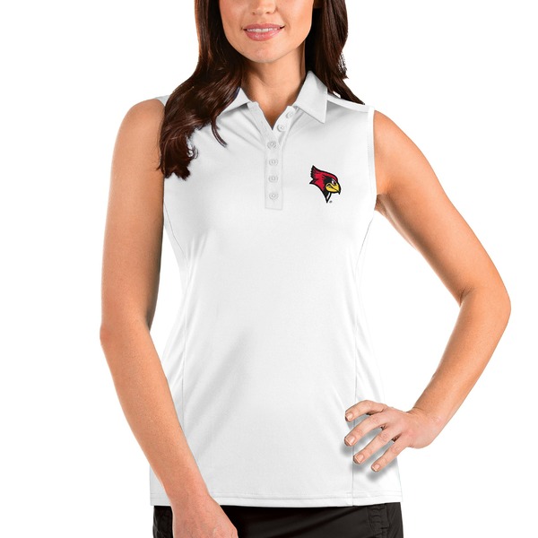 メカニカル アンティグア ポロシャツ トップス レディース Illinois State Redbirds Antigua Women's  Tribute Polo Red