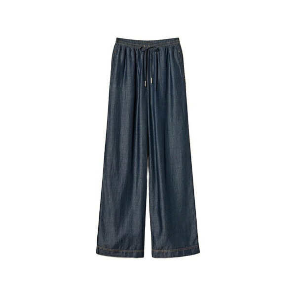 ツインセット レディース カジュアルパンツ ボトムス Elasticated-waistband trousers Blue｜asty
