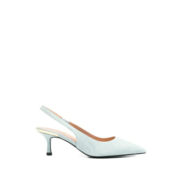 優しいこと モスキーノ レディース パンプス シューズ Slingback leather pumps Blue