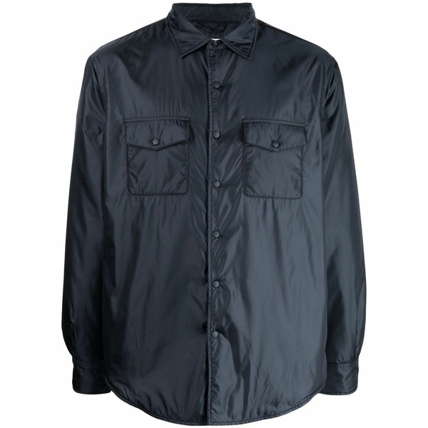 アスペジ メンズ ジャケット&ブルゾン アウター Long sleeve shirt jacket Blue|asty