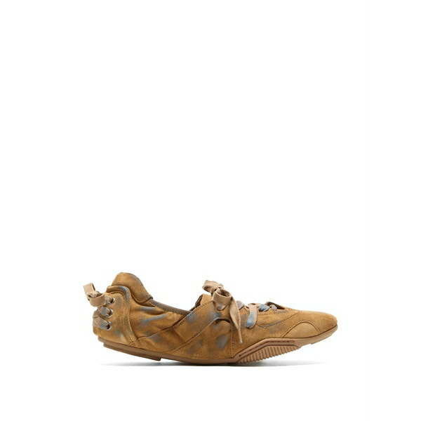 アクネ ストゥディオズ レディース スニーカー シューズ Laced leather sneakers Neutrals｜asty