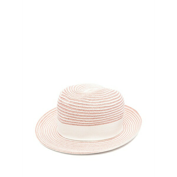 イレブンティ レディース 帽子 アクセサリー Striped ribbon hat Pink|asty