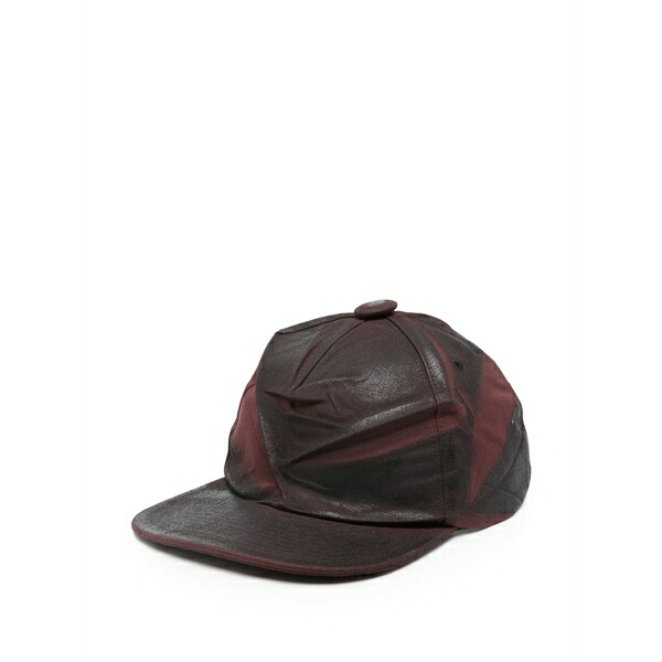 マルタンマルジェラ メンズ かぶり笠 添え物 Flat-peak baseball cap Red