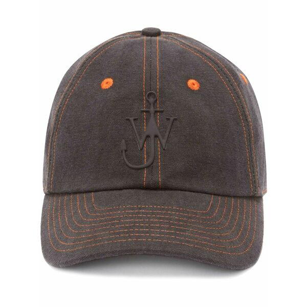 J.W.アンダーソン メンズ 帽子 アクセサリー Anchor-appliqu茫漏 denim cap Purple｜asty