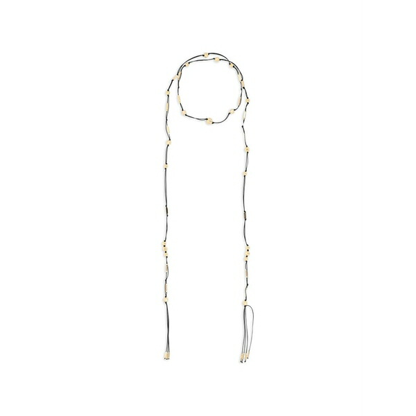 イザベル マラン レディース ネックレス・チョーカー・ペンダントトップ アクセサリー Beaded scarf necklace Black｜asty