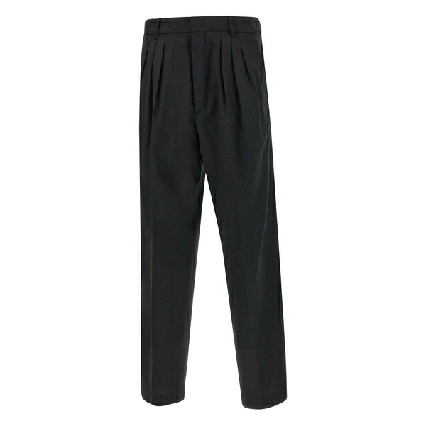 ケンゾー メンズ カジュアルパンツ ボトムス Pleated tailored trousers Black｜asty