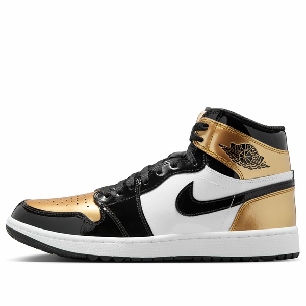 Jordan ジョーダン メンズ スニーカー  【Air Jordan 1 High Golf Patent Gold Toe DQ0660-002】  サイズ US_12.5(30.5cm)