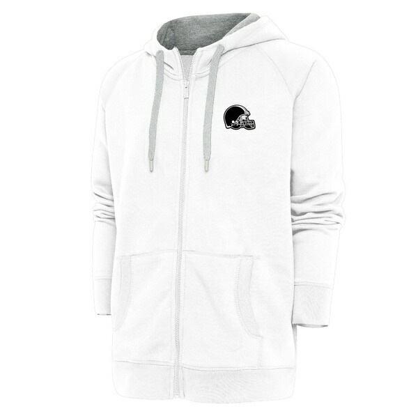 ボトムスス単品 アンティグア パーカー・スウェットシャツ アウター メンズ San Francisco 49ers Antigua Victory  FullZip Hoodie White
