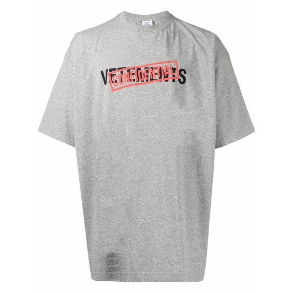 注目ショップ・ブランドのギフト ヴェトモン メンズ Tシャツ トップス 限定通販50%OFF ロゴTシャツ 最終値下げ ヴェトモン VETEMENTS Tシャツ/カットソー(半袖/袖なし)