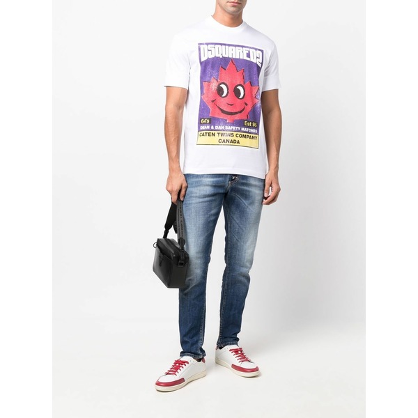 ディースクエアード メンズ Tシャツ トップス グラフィック Tシャツ 