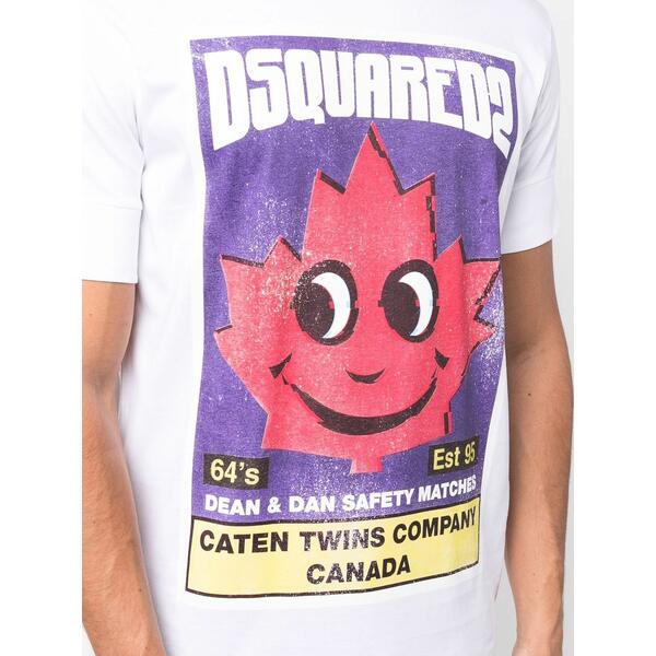 ディースクエアード メンズ Tシャツ トップス グラフィック Tシャツ 