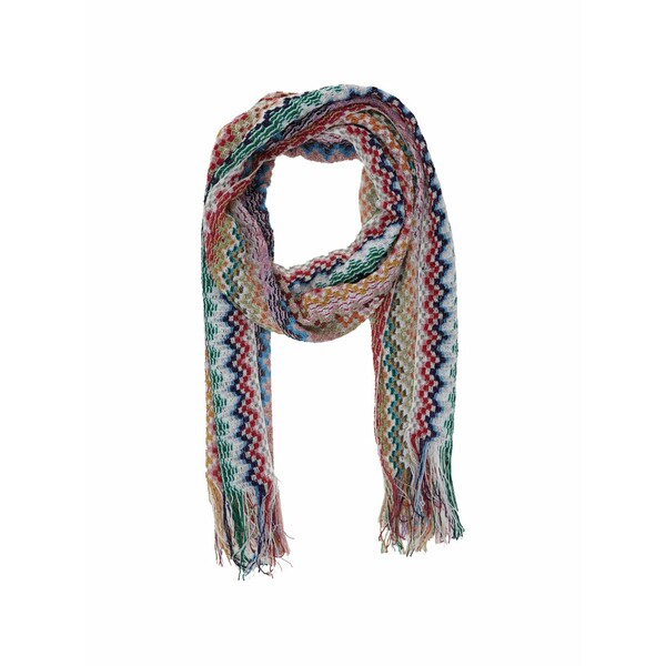 ミッソーニ レディース えり巻き・袈裟・えり巻き 付属物 Zigzag fringe scarf Blue