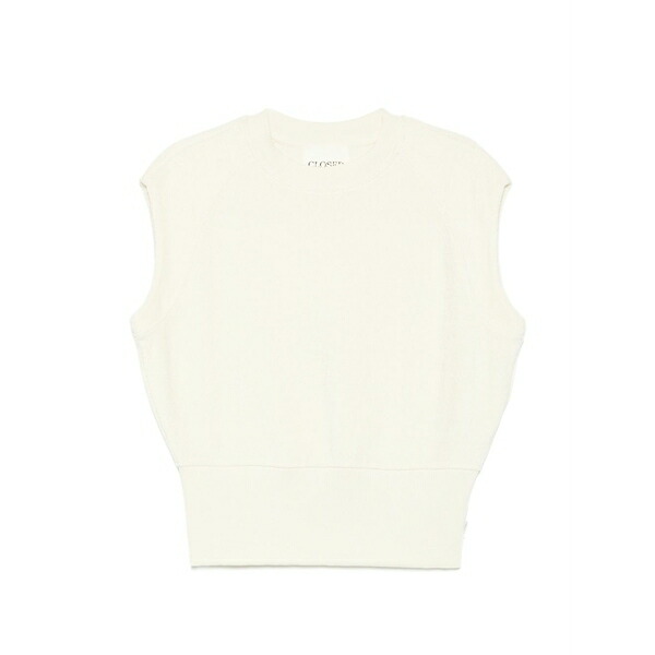 クローズド レディース カットソー トップス Ribbed-trim vest Neutrals