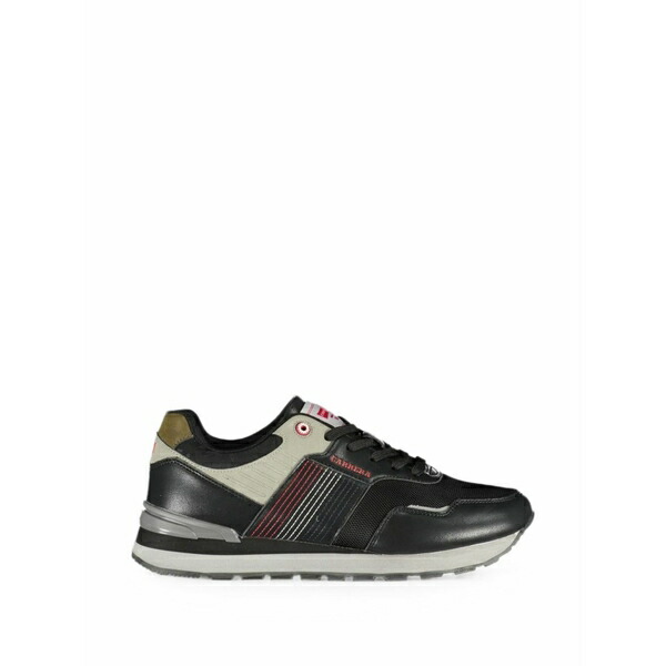 カレーナ メンズ スニーカー シューズ Logo-print panelled sneakers Black