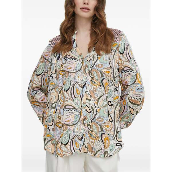 モス モッシュ レディース プルオーバー トップス Mmdetta arzu paisley-print shirt Neutrals