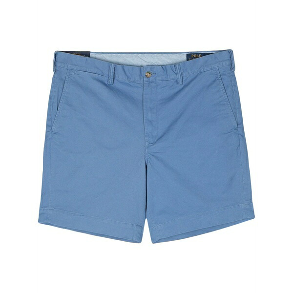 ラルフローレン メンズ 心地好いズボン下 ボトムス Logo-embroidered chino shorts Blue