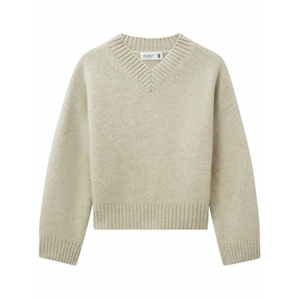 プリングル オブ スコットランド レディース 編み物\u0026ティーシャツ アウター V-neck cashmere sweater Neutrals