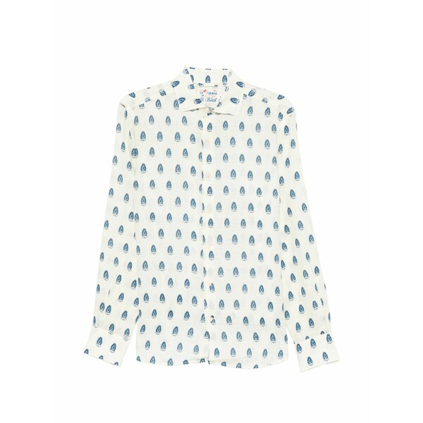 エムシーツーセイントバース メンズ プルオーバー トップス Floral shirt Neutrals