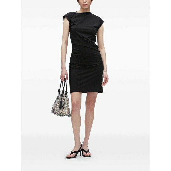 スリーワンフィリップリム レディース 衣装 トップス Draped cap-sleeve dress Black