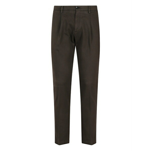 ブリ後ろ側 1949 メンズ 心地よいズボン下 ボトムス Tiberio pleated trousers Brown