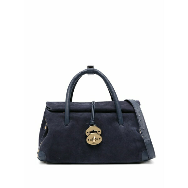 ザネラート レディース トートバッグ バッグ Dotta top handle lock tote bag Blue｜asty