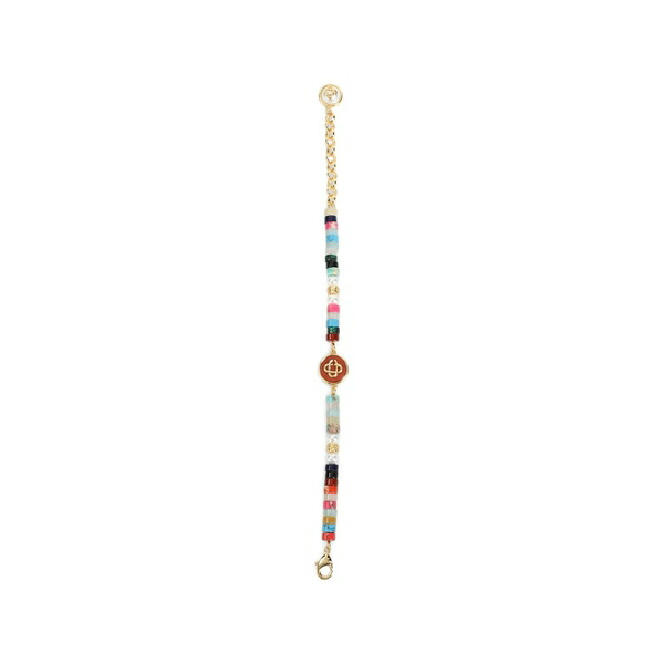 カサブランカ メンズ ブレスレット・バングル・アンクレット 付属物 Beaded logo-charm bracelet Gold